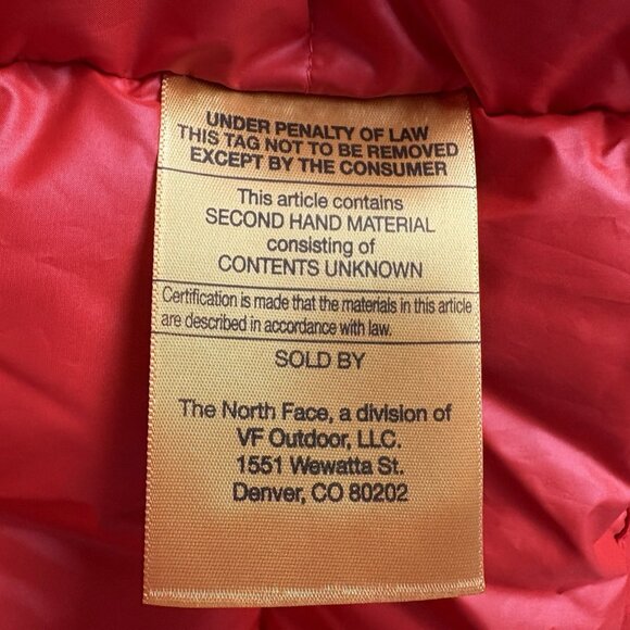 The North Face Women Arctic Parka Down Coat 600 Fill Fiery Red Plus Sz 2XL NWT - Picture 14 of 14